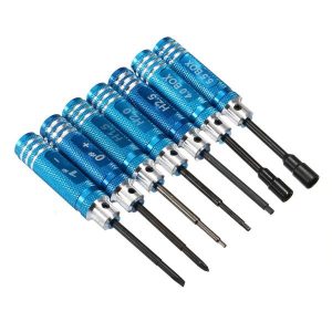 7pcs 1.5 2 2.5 3 4 5.5mm Screwdriver Tool Set BLUE 2