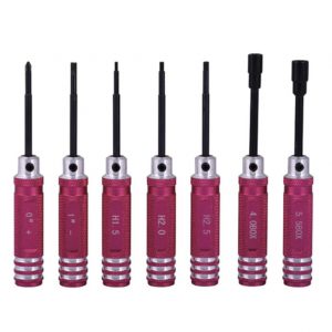 7pcs 1.5 2 2.5 3 4 5.5mm Screwdriver Tool Set PINK 2