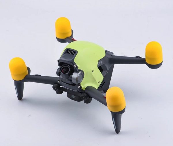 4pcs Silicone Motor Protection Cover for DJI FPV YELLOW