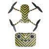 Protective Waterproof PVC Stickers for Mavic Mini 2 BLACK YELLOW STRIPES