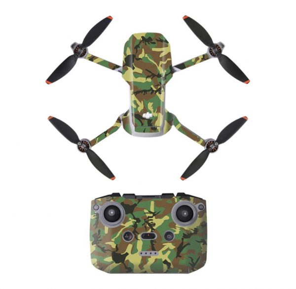 Protective Waterproof PVC Stickers for Mavic Mini 2 GREEN CAMOUFLAGE