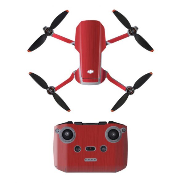 Protective Waterproof PVC Stickers for Mavic Mini 2 RED METAL