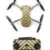 Protective Waterproof PVC Stickers for Mavic Mini BLACK YELLOW STRIPES