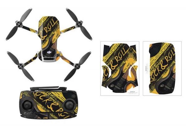 Protective Waterproof PVC Stickers for Mavic Mini ROCK ROLL