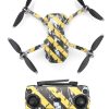 Protective Waterproof PVC Stickers for Mavic Mini WORN BLACK YELLOW STRIPES