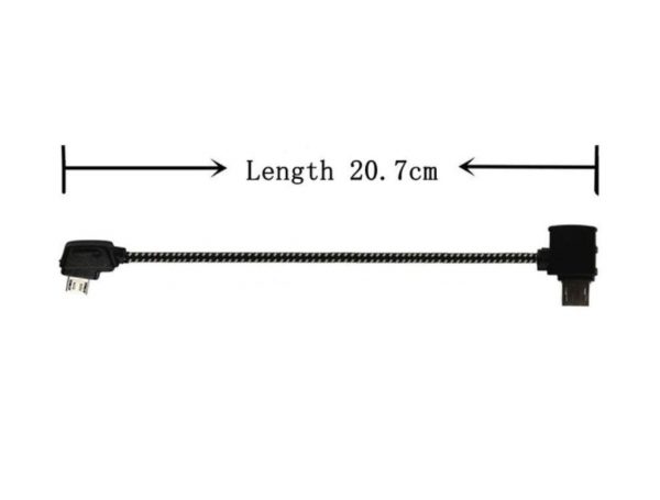 Remote Controller Nylon Data Cable for DJI Mavic Pro Platinum Air Mini 2 Pro Zoom ANDROID STANDARD MICRO USB 20.7CM