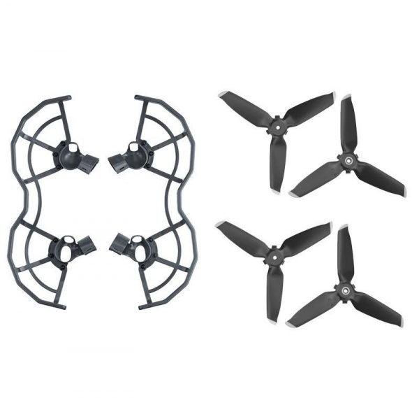 4pcs Black Silver 5328S Propeller 4pcs Quick Release Propeller Protection Guard Set for DJI FPV Combo