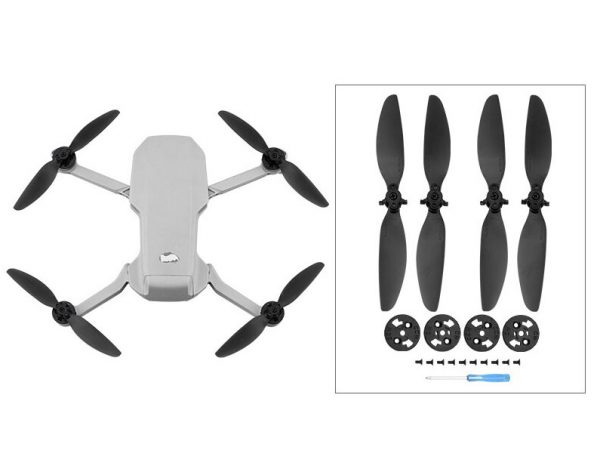 4pcs Quick Release Foldable Propeller for DJI Mavic Mini 1 Mini 2 BLACK