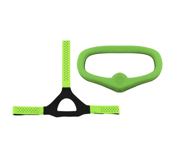 FULL SET Adjustable Head Strap Band Face Plate Eye Pad Replacement Set for DJI FPV Combo Goggles V2 GREEN