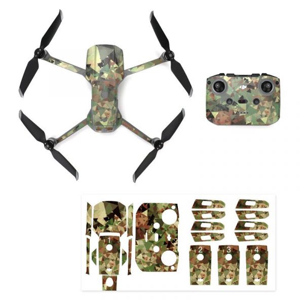 Protective Waterproof PVC Stickers for Mavic Air 2 CAMOUFLAGE 3D IMG1