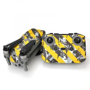 Protective Waterproof PVC Stickers for Mavic Air 2 WORN BLACK YELLOW STRIPES IMG2
