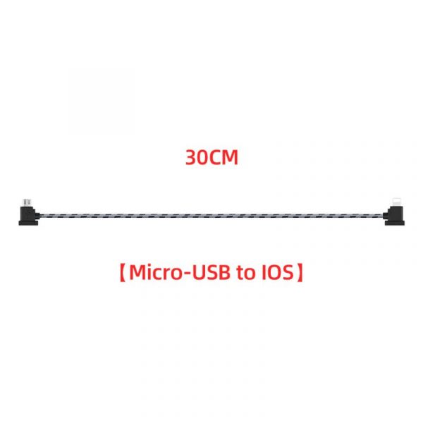 12CM or 30CM Nylon Data Cable for DJI Mavic Mini Mavic 2 Mavic Pro Air Spark 30cm ios