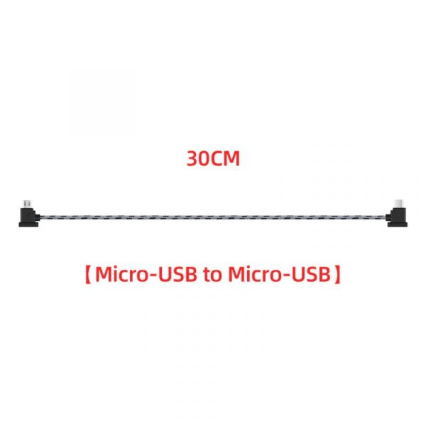 12CM or 30CM Nylon Data Cable for DJI Mavic Mini Mavic 2 Mavic Pro Air Spark 30cm micro usb