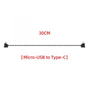 12CM or 30CM Nylon Data Cable for DJI Mavic Mini Mavic 2 Mavic Pro Air Spark 30cm type c
