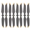 8pcs 7238F Low Noise Quick Release Propeller for DJI Mavic Air 2 2S BLACK GOLD IMG1