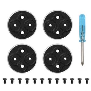 4pcs Upgraded Aluminium Dust Proof Waterproof Protective Motor Cover Cap for DJI Mavic Mini 2 SE Drones BLACK