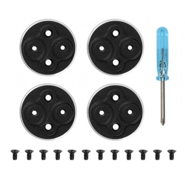 4pcs Upgraded Aluminium Dust Proof Waterproof Protective Motor Cover Cap for DJI Mavic Mini 2 SE Drones BLACK