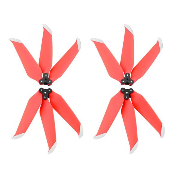 4pcs Foldable Quick Release 3 Blade Propeller for DJI Mavic Air 2 2S Drones red silver