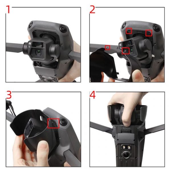 Anti Glare Camera Lens Sun Hood Cover for DJI Mavic 3 Drone 3