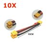 10pcs XT60 Connector Male Female Y Splitter Parallel Cable 14AWG for Drone Battery 1M2F