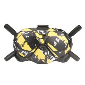 Waterproof Protective Stickers for DJI FPV Goggles V2 Glasses Black Yellow Stripes