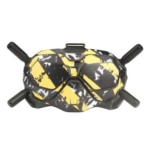 Waterproof Protective Stickers for DJI FPV Goggles V2 Glasses Black Yellow Stripes