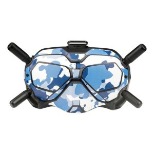 Waterproof Protective Stickers for DJI FPV Goggles V2 Glasses Blue Camouflage