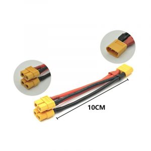 XT60 Connector Male Female Y Splitter Parallel Cable 14AWG for Drone Battery 1M2F