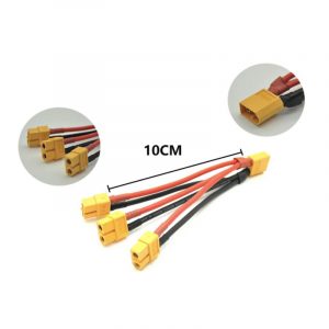 XT60 Connector Male Female Y Splitter Parallel Cable 14AWG for Drone Battery 1M3F