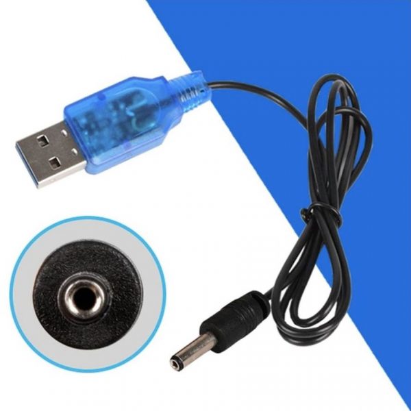 3.7V LiPo Battery USB to Plug Charger for Drones 3.5mm
