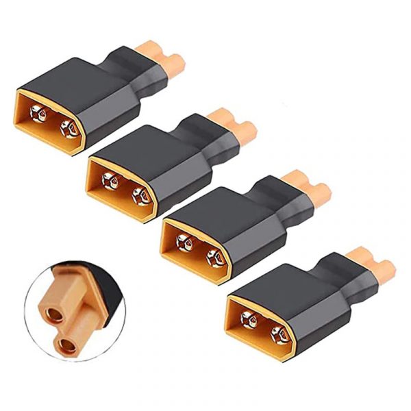 4pcs XT60 Male to XT30 Female Plug Adapter Converter for Drones Battery