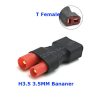 Connectors Adapter T Female to HXT3.5 Banana for DIY Drones Lipo Battery