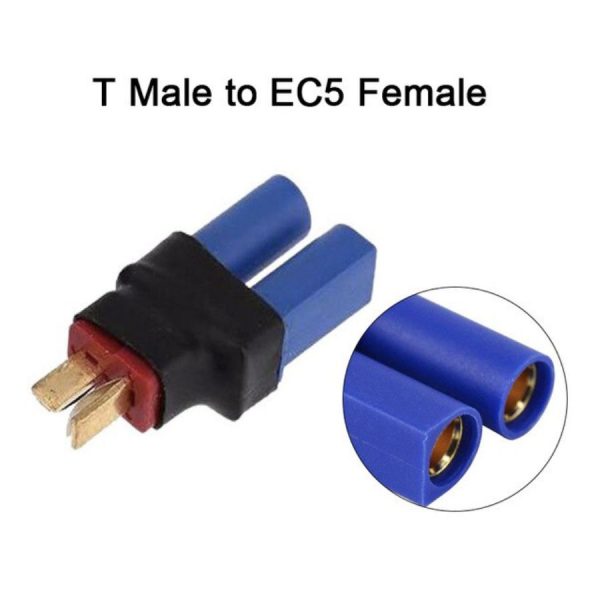 Connectors Adapter T Male to EC5 Female for DIY Drones Lipo Battery