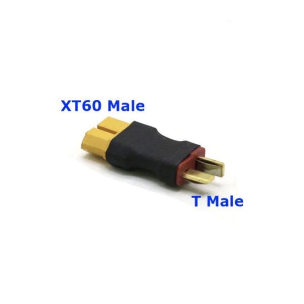 Connectors Adapter T Male to XT60 Male for DIY Drones Lipo Battery