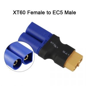 Connectors Adapter XT60 Female to EC5 Male for DIY Drones Lipo Battery