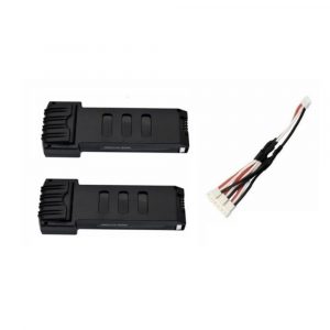 2pcs 7.4V 1200mah Lipo Battery 3 in 1Conversion Cable for E511 E511S Drones