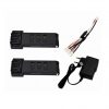 2pcs 7.4V 1200mah Lipo Battery Charger 3 in 1Conversion Cable for E511 E511S Drones