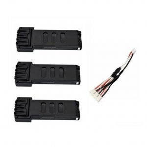 3pcs 7.4V 1200mah Lipo Battery 3 in 1Conversion Cable for E511 E511S Drones