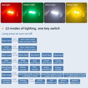 High Brightness Strobe Light LED for DJI FPV Mavic 2 Mavic 3 Mini 1 2 SE Mavic Pro Air 2 2S Spark Phantom Fimi X8 Mini SE Drones 4