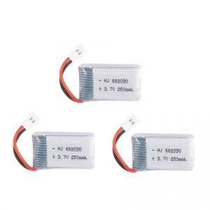 3.7V 250mAh Lipo Battery for Syma X11C MJX X701 U830 FY310 Drones 3