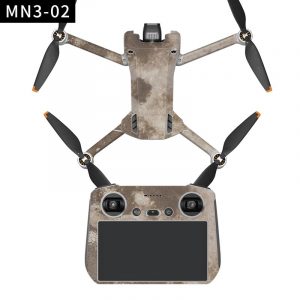 Full Protective Stickers for DJI Mini 3 Pro Drone with DJI RC Remote Control desert camo