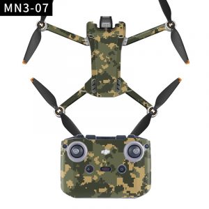 Full Protective Stickers for DJI Mini 3 Pro Drone with RC N1 Remote Control pixel camo