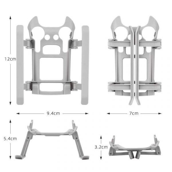 35MM Height Extension Foldable Landing Gear for DJI Mini 3 Pro Drone 4