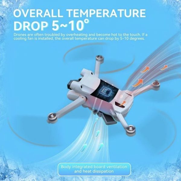 Rechargeable Cooling Fan for DJI Mini 3 Pro Drone 4